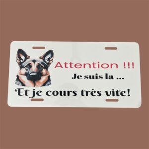 Plaque personnalisée Chien.