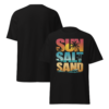 unisex-classic-tee-black-front-and-back-6a36d55520f97 T-Shirt « Sun Sand » – L'Esprit de l'Été Toute l'Année